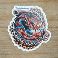 Octopus Eye Sticker Red