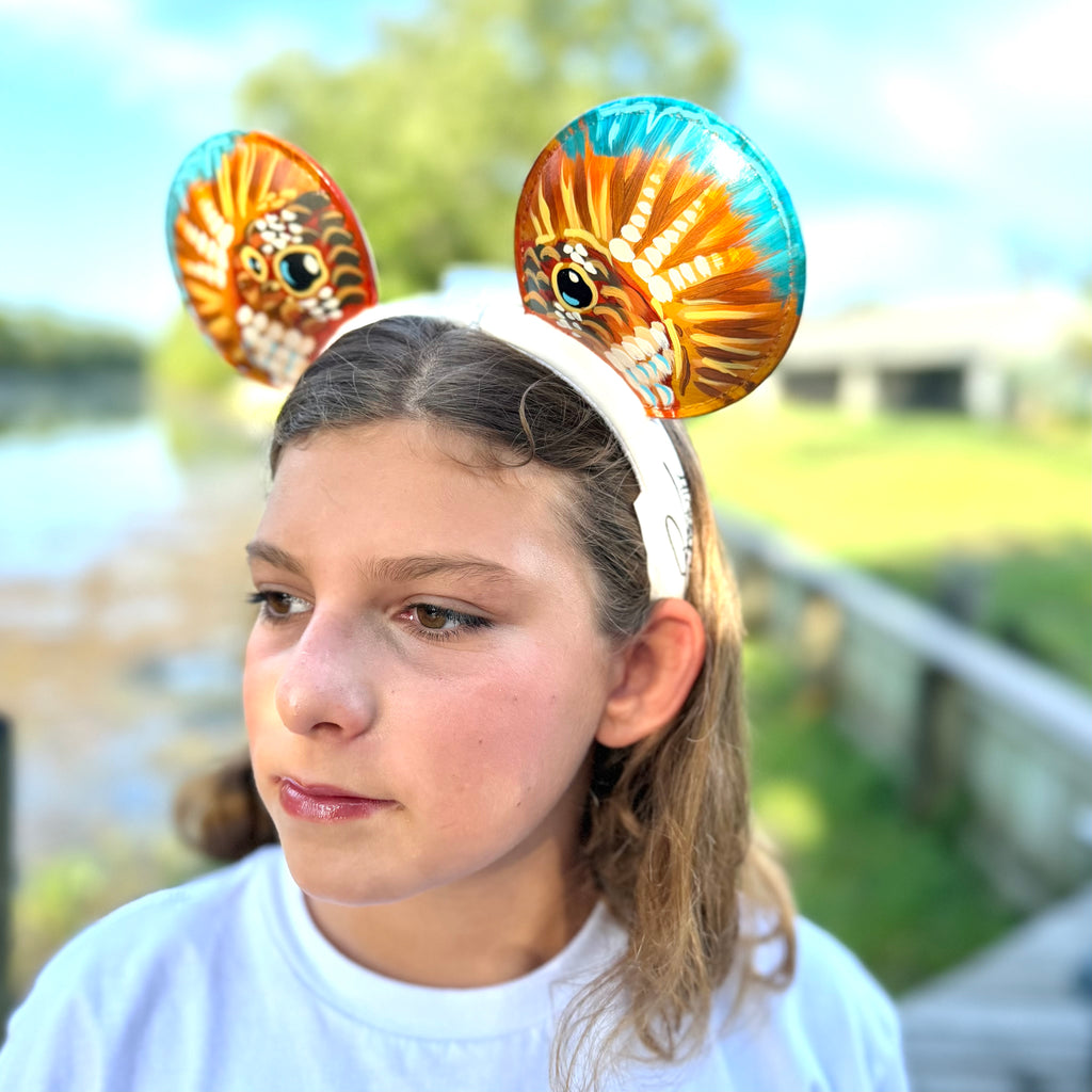 Hand Painted Fish Flank Headbands