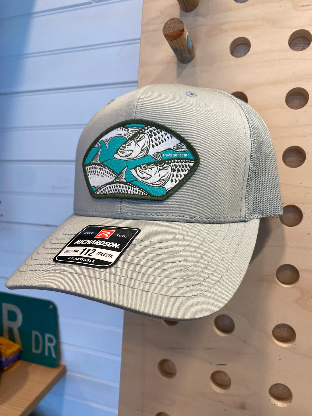 Tarpon Collage Patch Hat - Gray Trucker