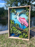 Roseate Spoonbill 3D Painting