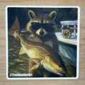 Rusty Whiskers Redfish on Fly Sticker