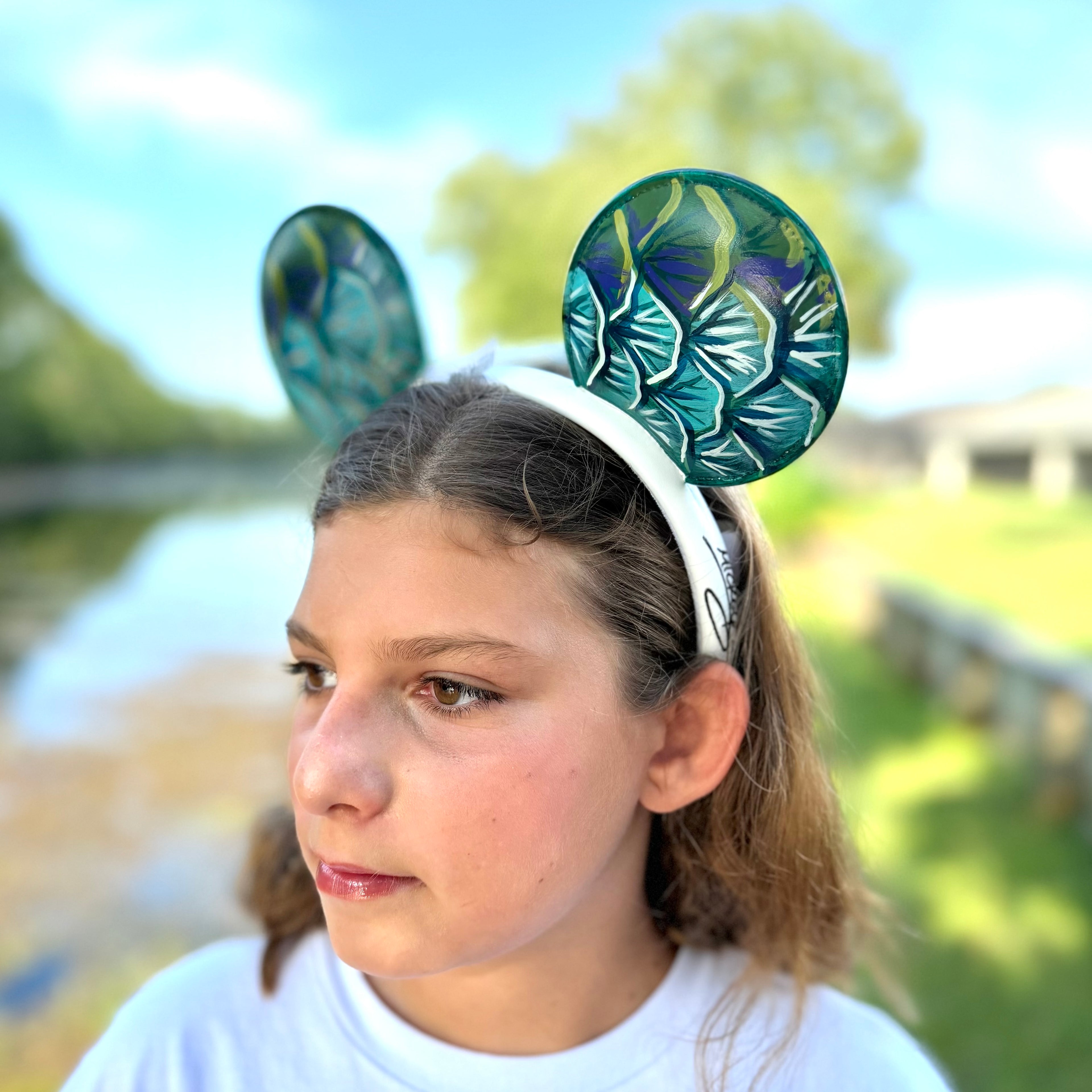 Hand Painted Fish Flank Headbands