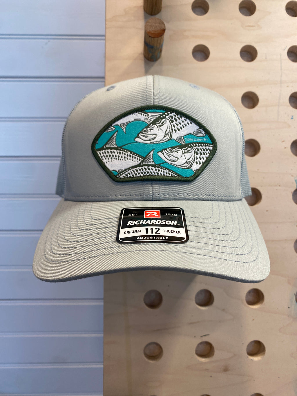 Tarpon Collage Patch Hat - Gray Trucker