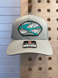 Tarpon Collage Patch Hat - Gray Trucker