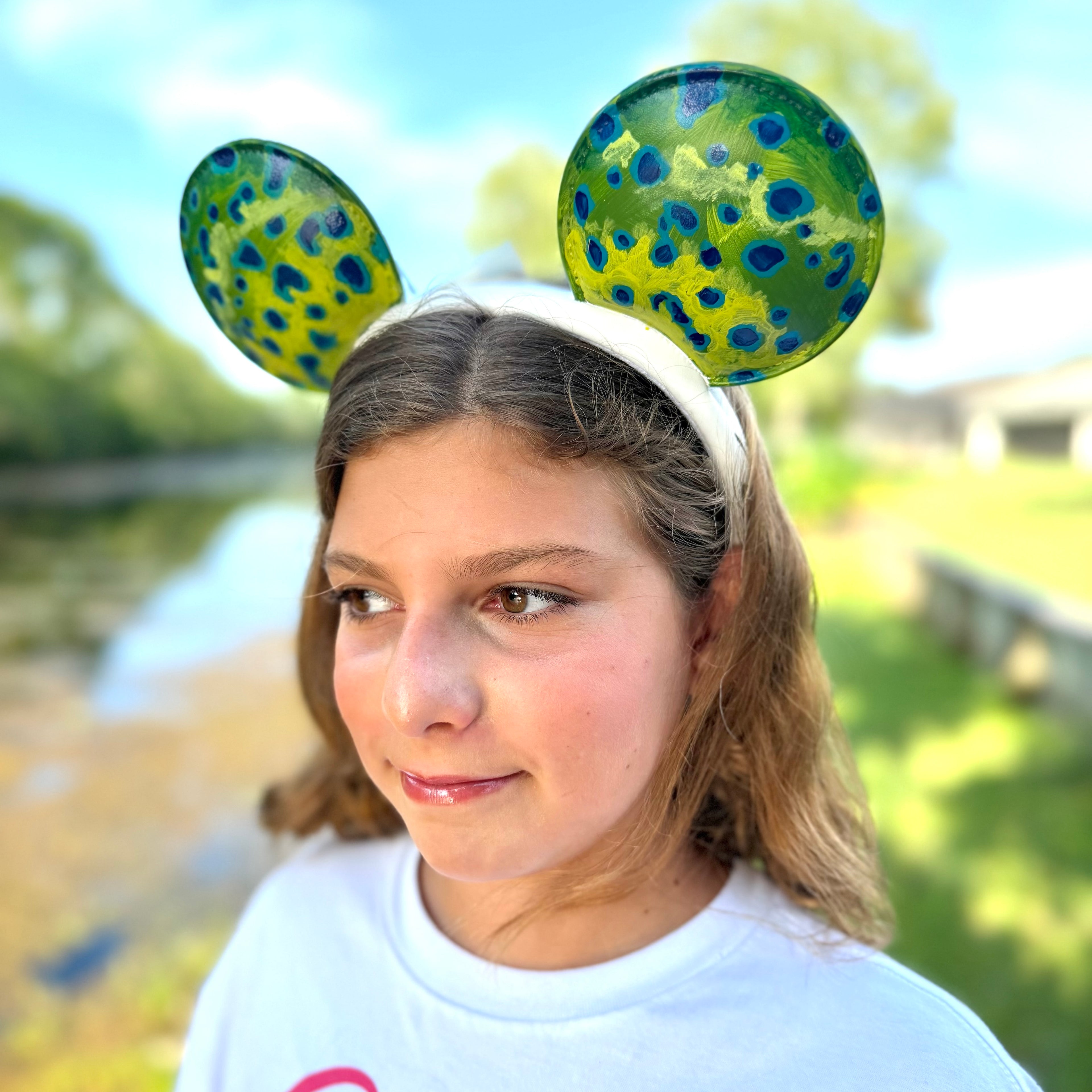 Hand Painted Fish Flank Headbands