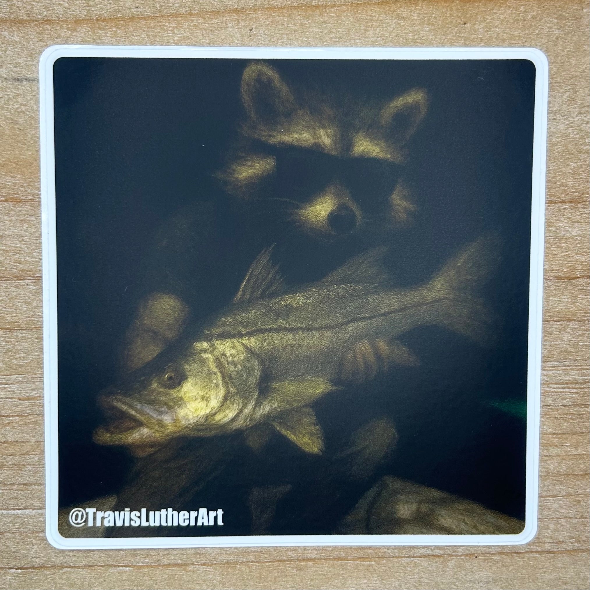 Rusty Whiskers Nighttime Snook Sticker