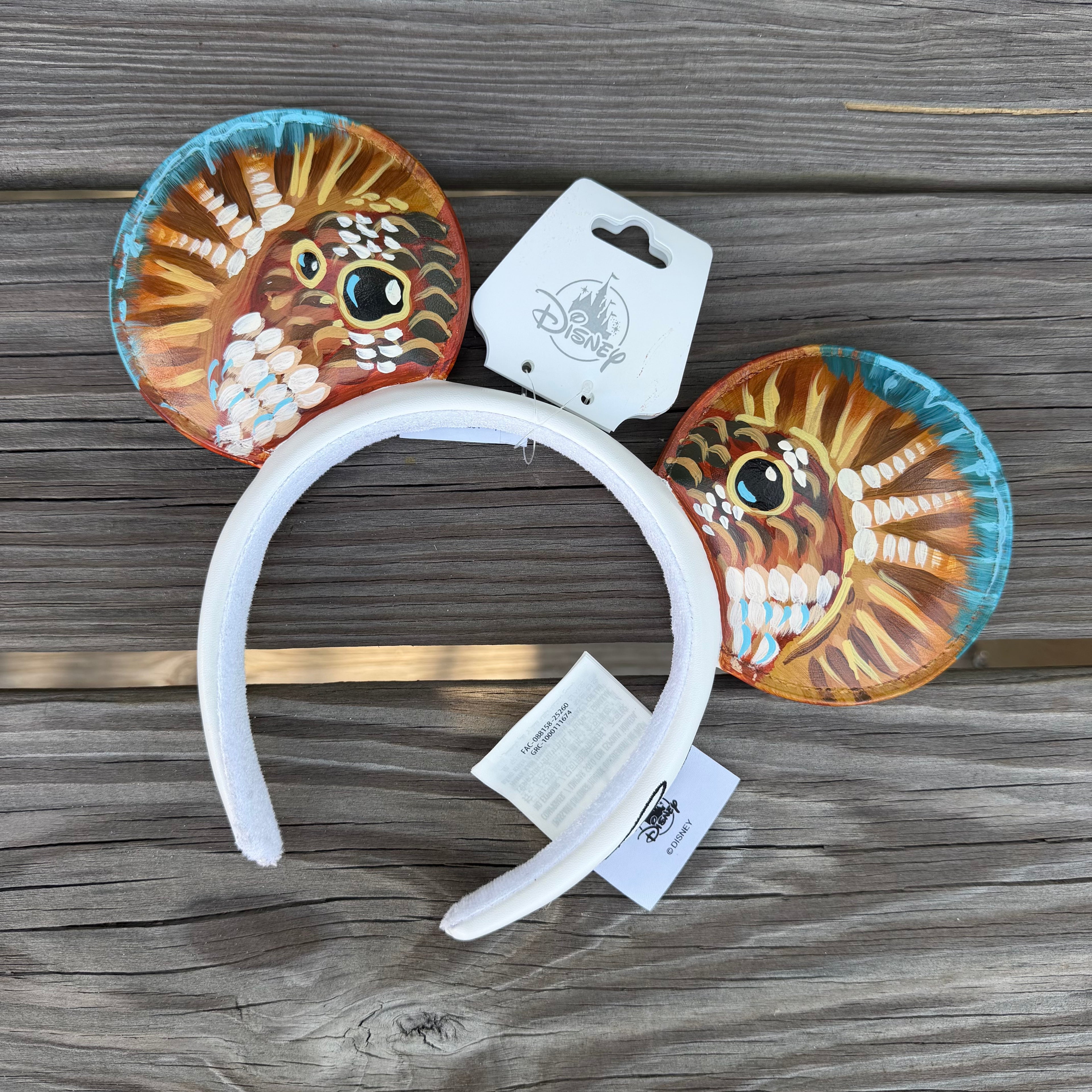 Hand Painted Fish Flank Headbands