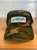 Tarpon Patch Hat - Camo/Black Snapback Trucker