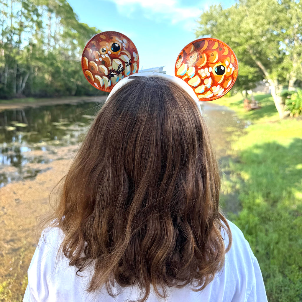Hand Painted Fish Flank Headbands