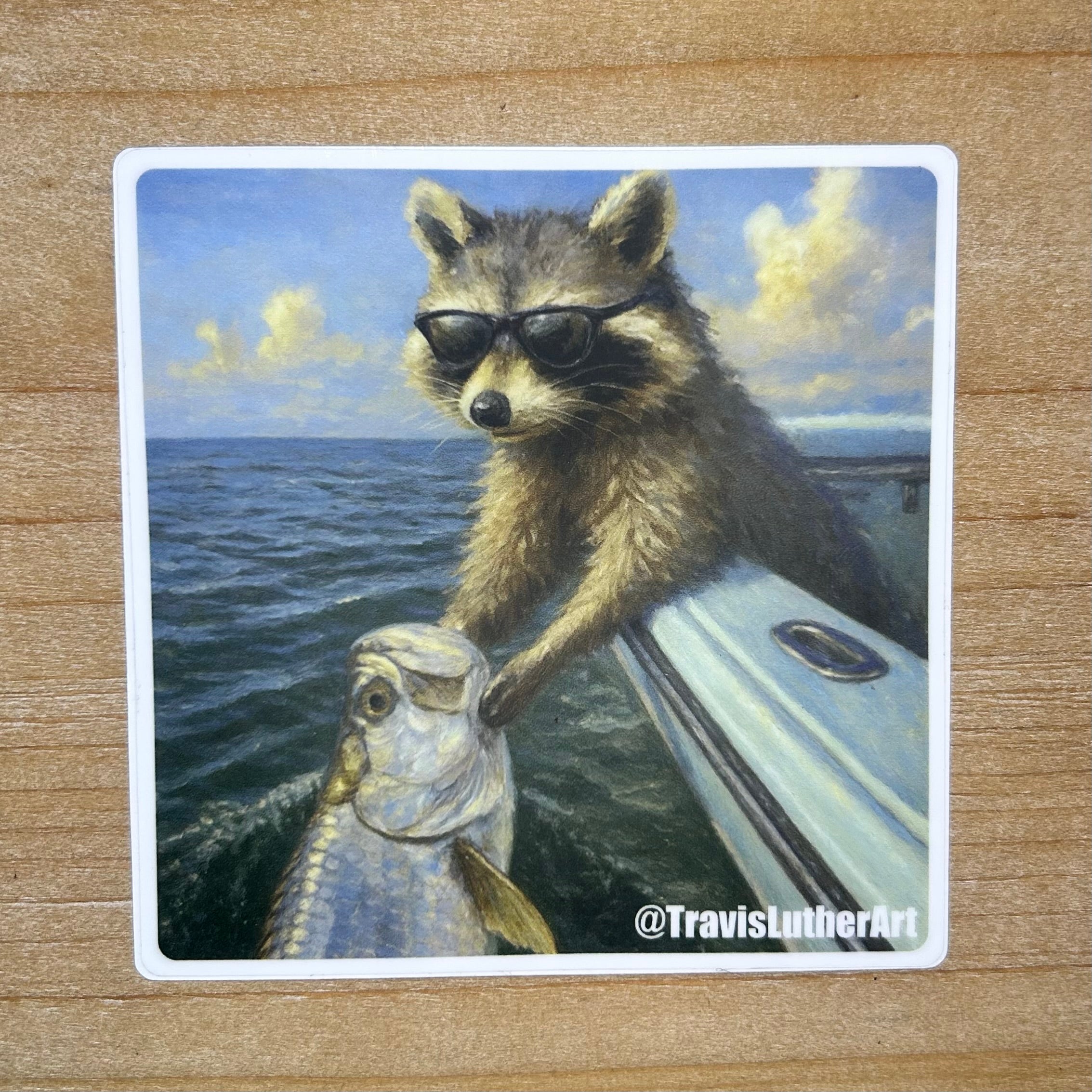 Rusty Whiskers Boat side Tarpon Sticker