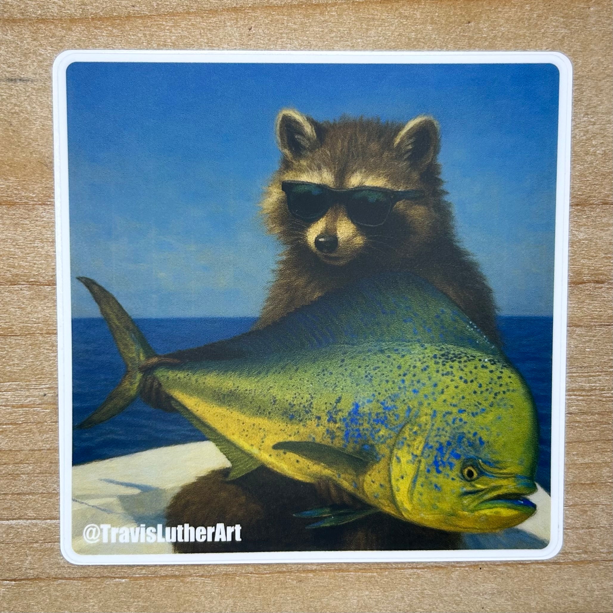 Rusty Whiskers Mahi Mahi Sticker