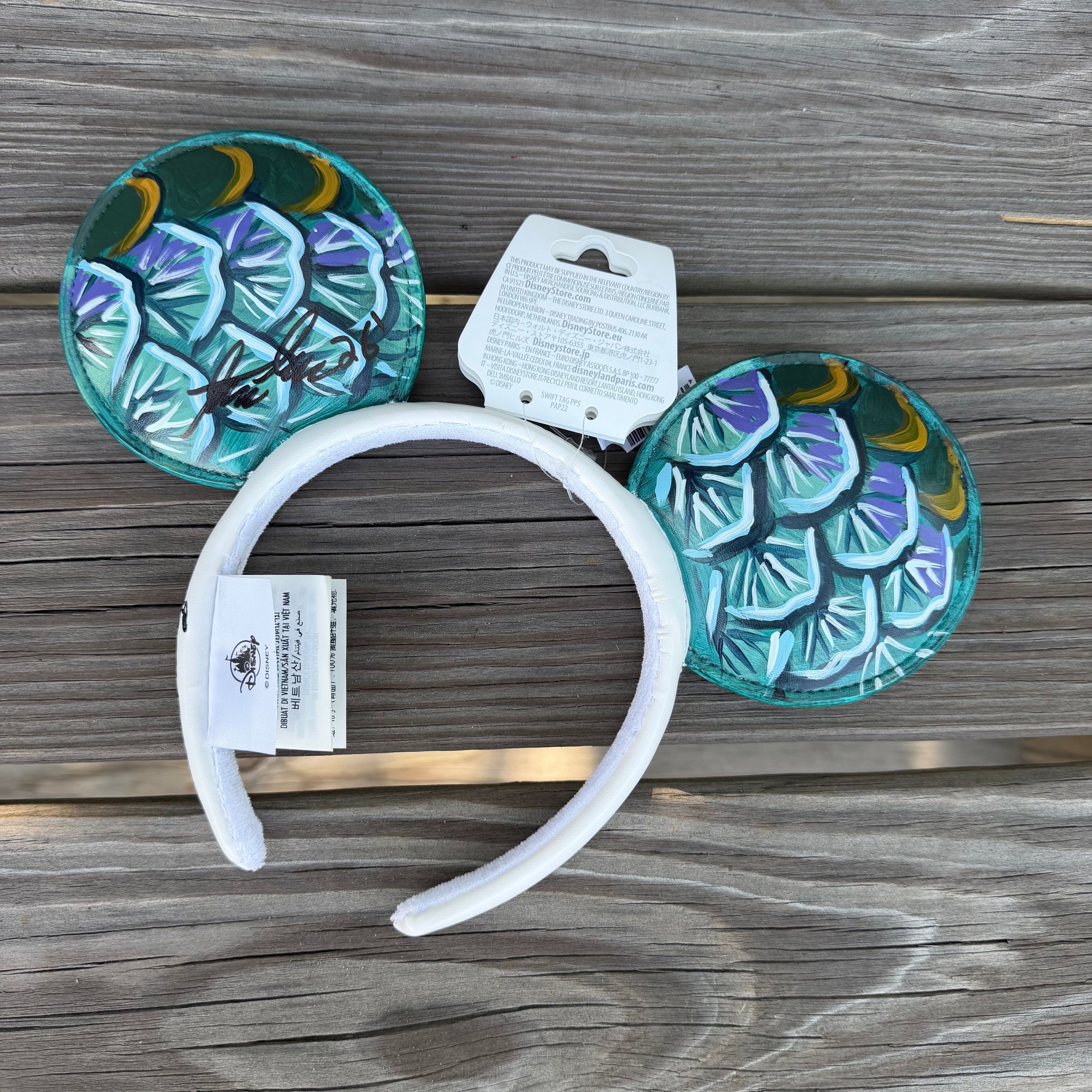 Hand Painted Fish Flank Headbands