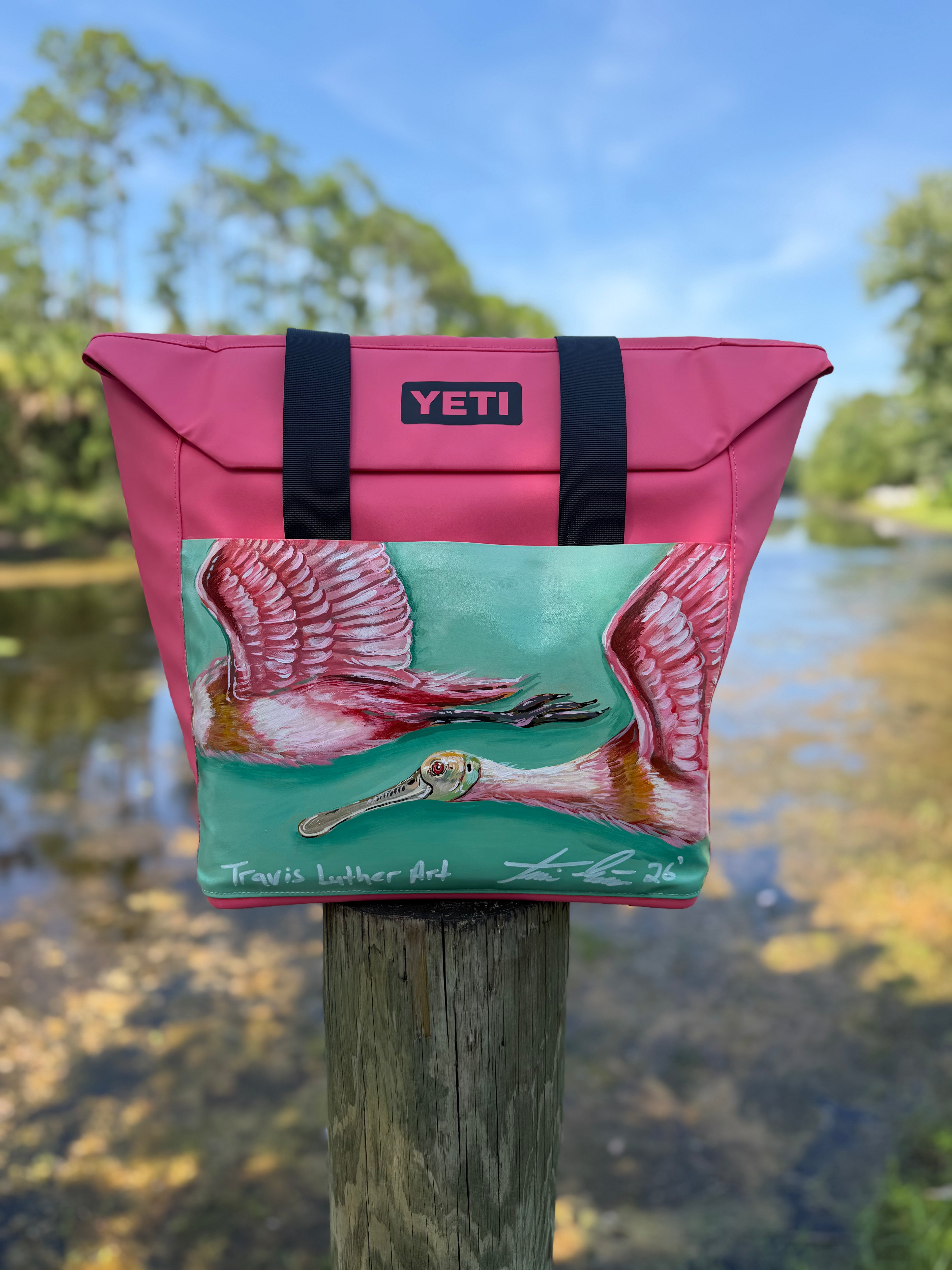 YETI Insulated Tote 20L Spoonbill Artwork