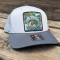 Jumping Tarpon Patch Hat - Dark Grey Snapback Trucker
