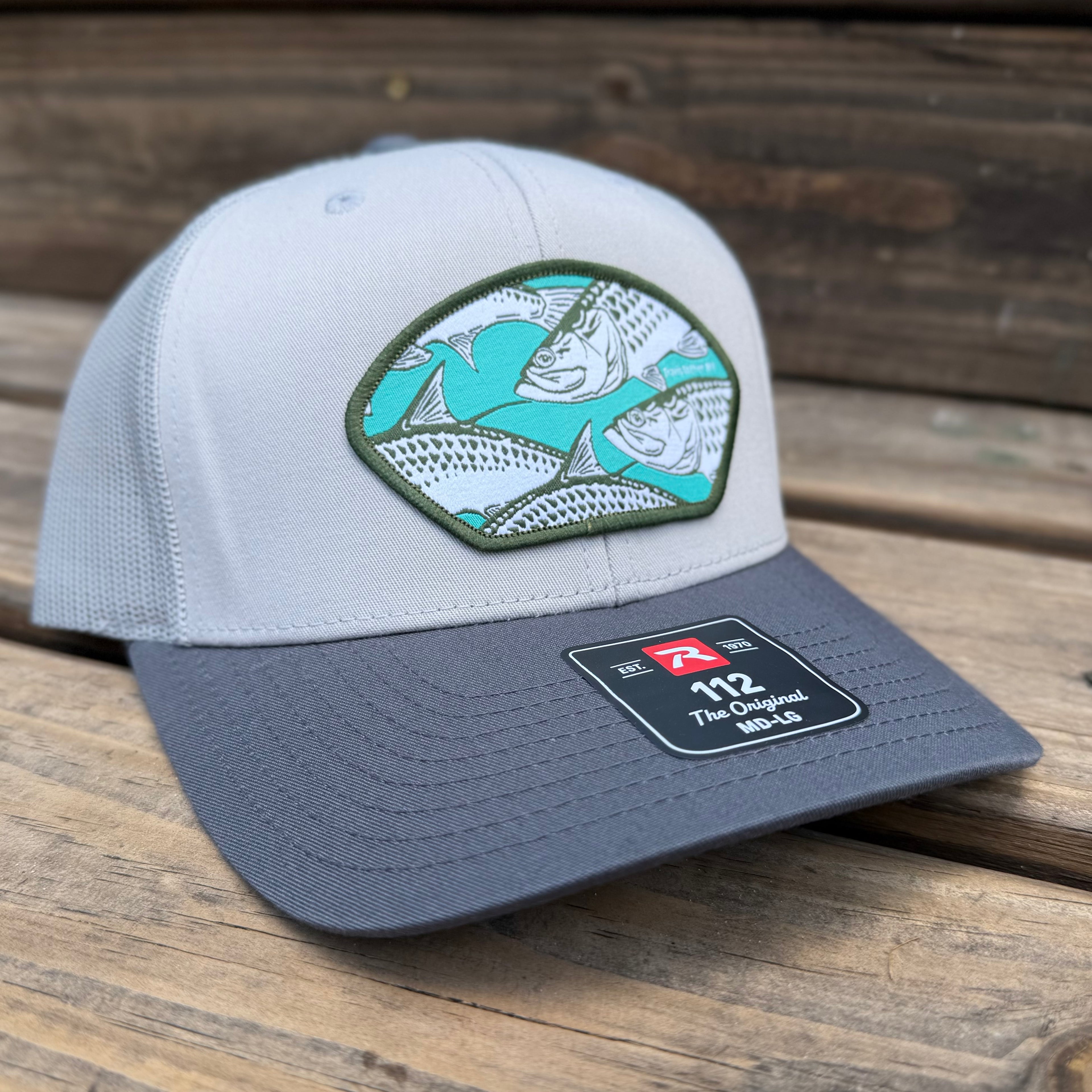 Tarpon Collage Patch Hat - Dark Gray Trucker