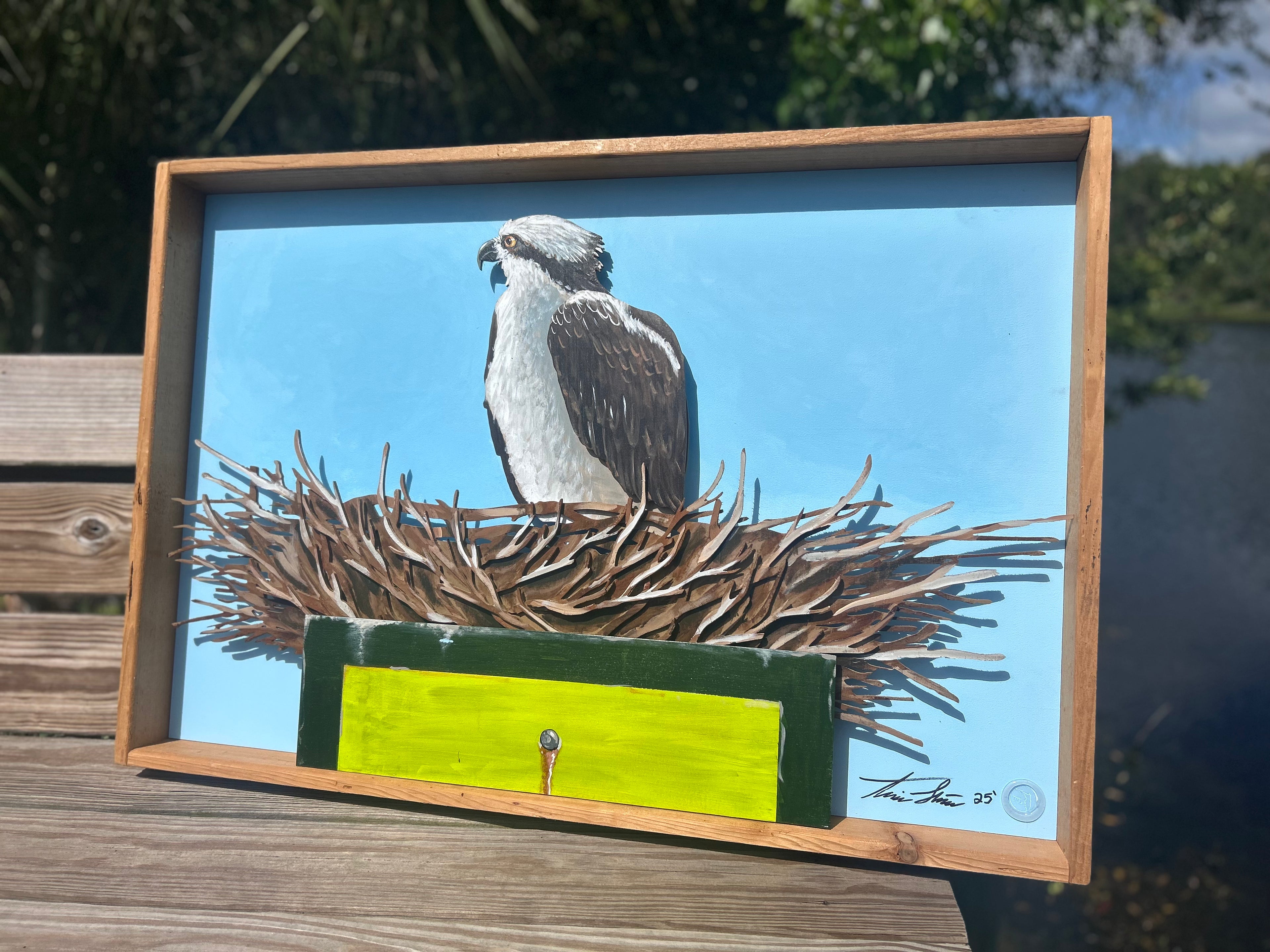 3D Osprey Nest Original Painting
