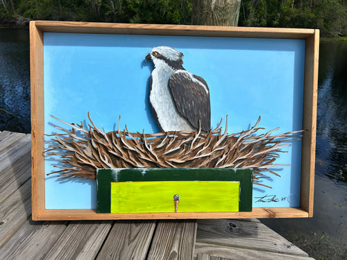 3D Osprey Nest Original Painting