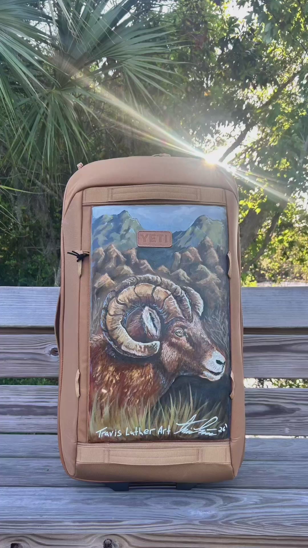 Big Horn Sheep YETI Crossroads 29” 73L luggage